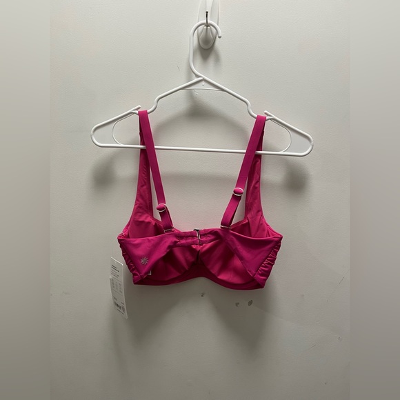 BRAND NEW Athleta Square Neck Bra Cup Bikini Top in Pink - Picture 3 of 5